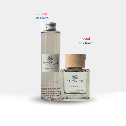 Lot 1 Parfum d'ambiance 100ml + 1 Recharge 100ml au choix