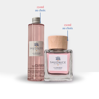 Lot 1 Parfum d'ambiance 250ml + 1 Recharge 250ml au choix